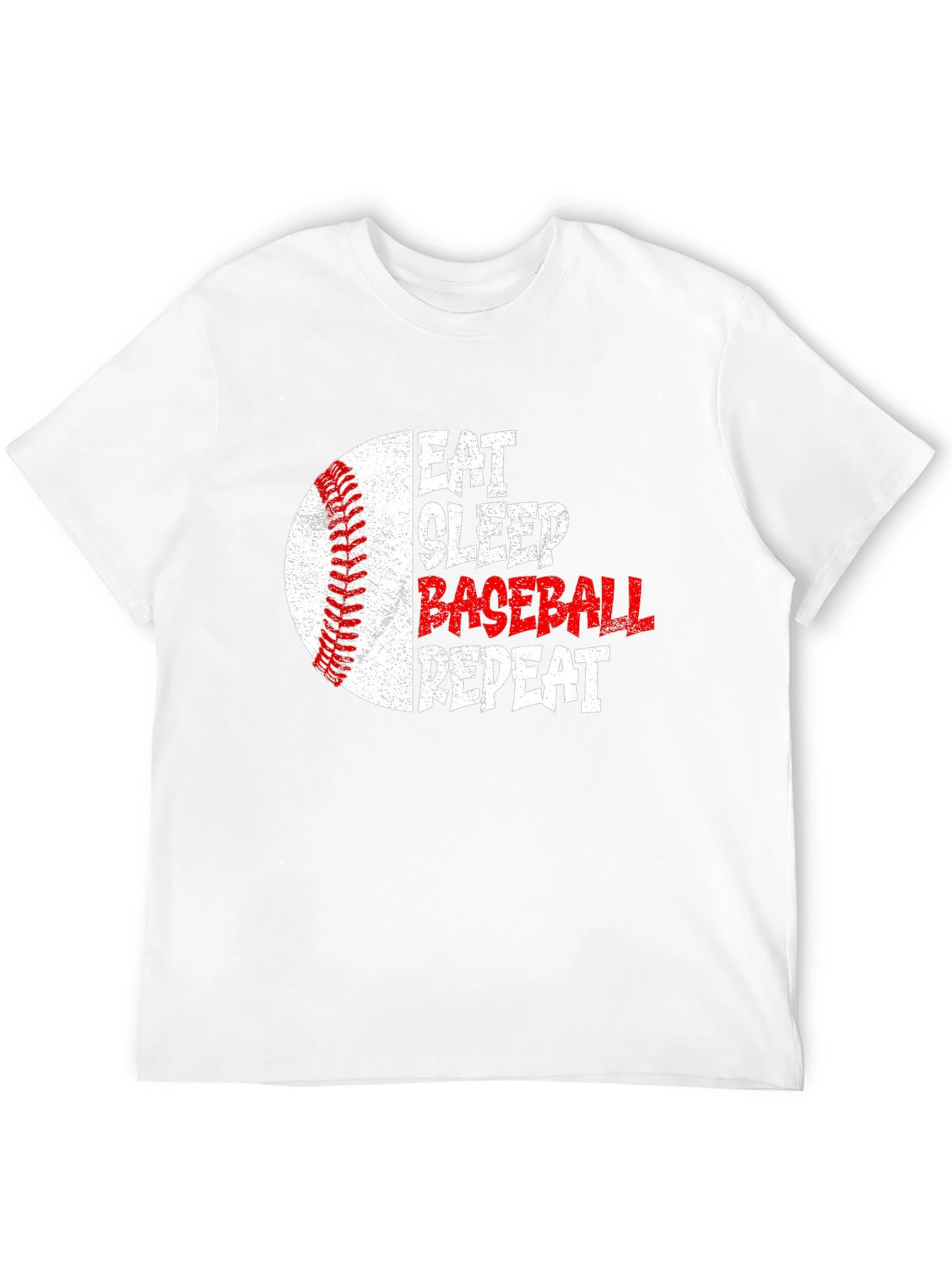Eat Sleep Baseball Repeat Graphic Tee