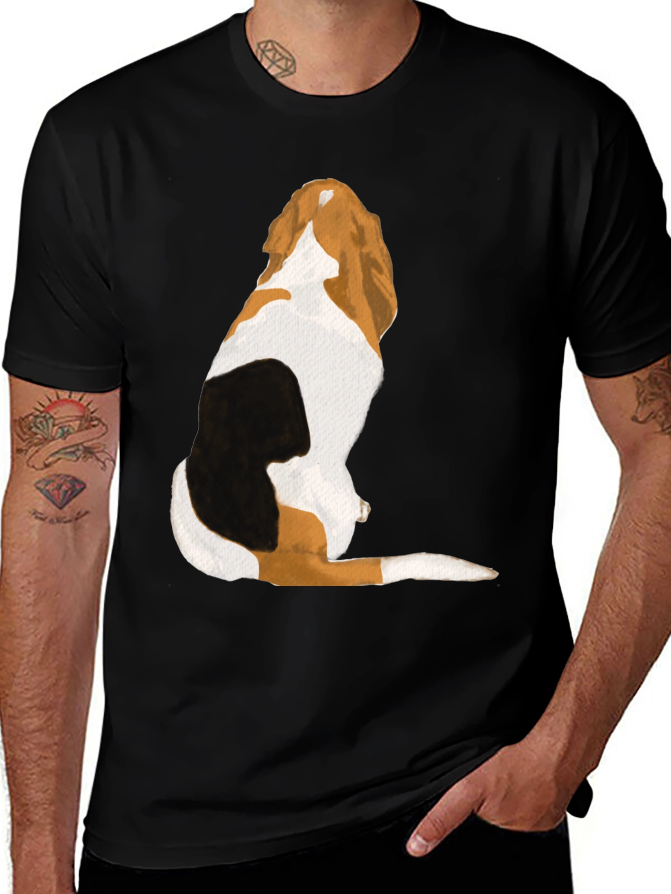 Dog Breed Tee: Canine Back Design