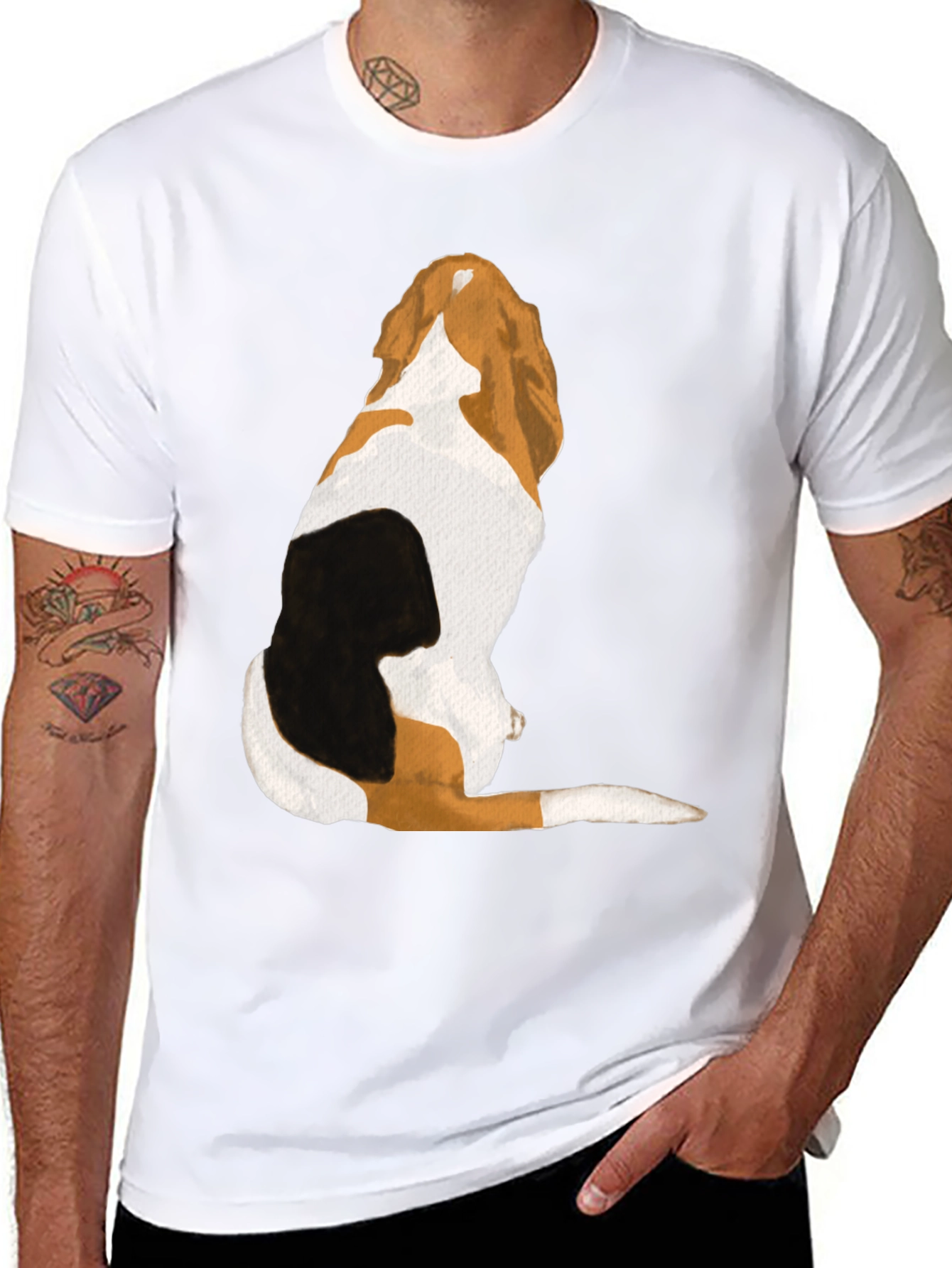 Dog Breed Tee: Canine Back Design