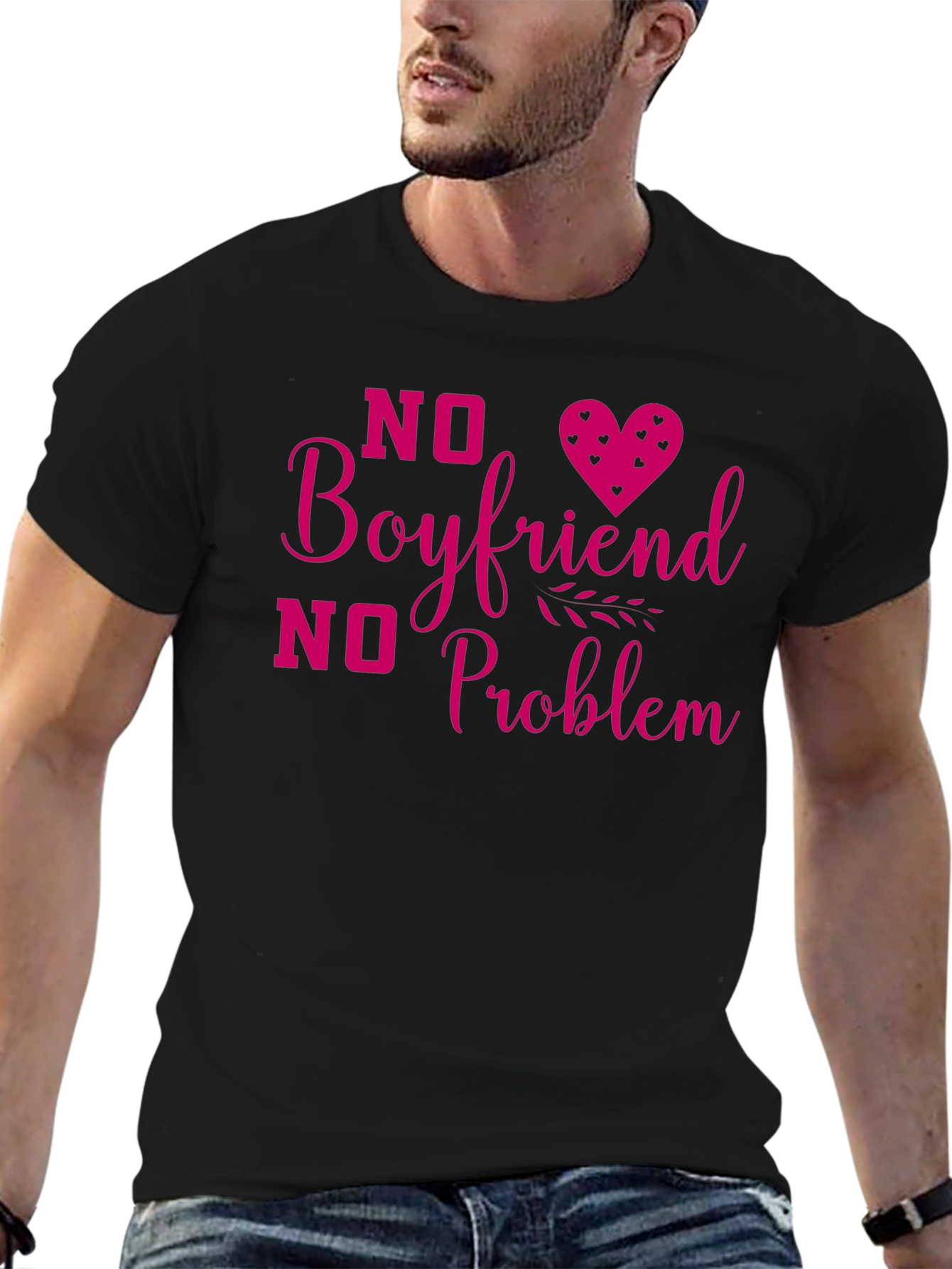 No Boyfriend No Problem Graphic T-Shirt