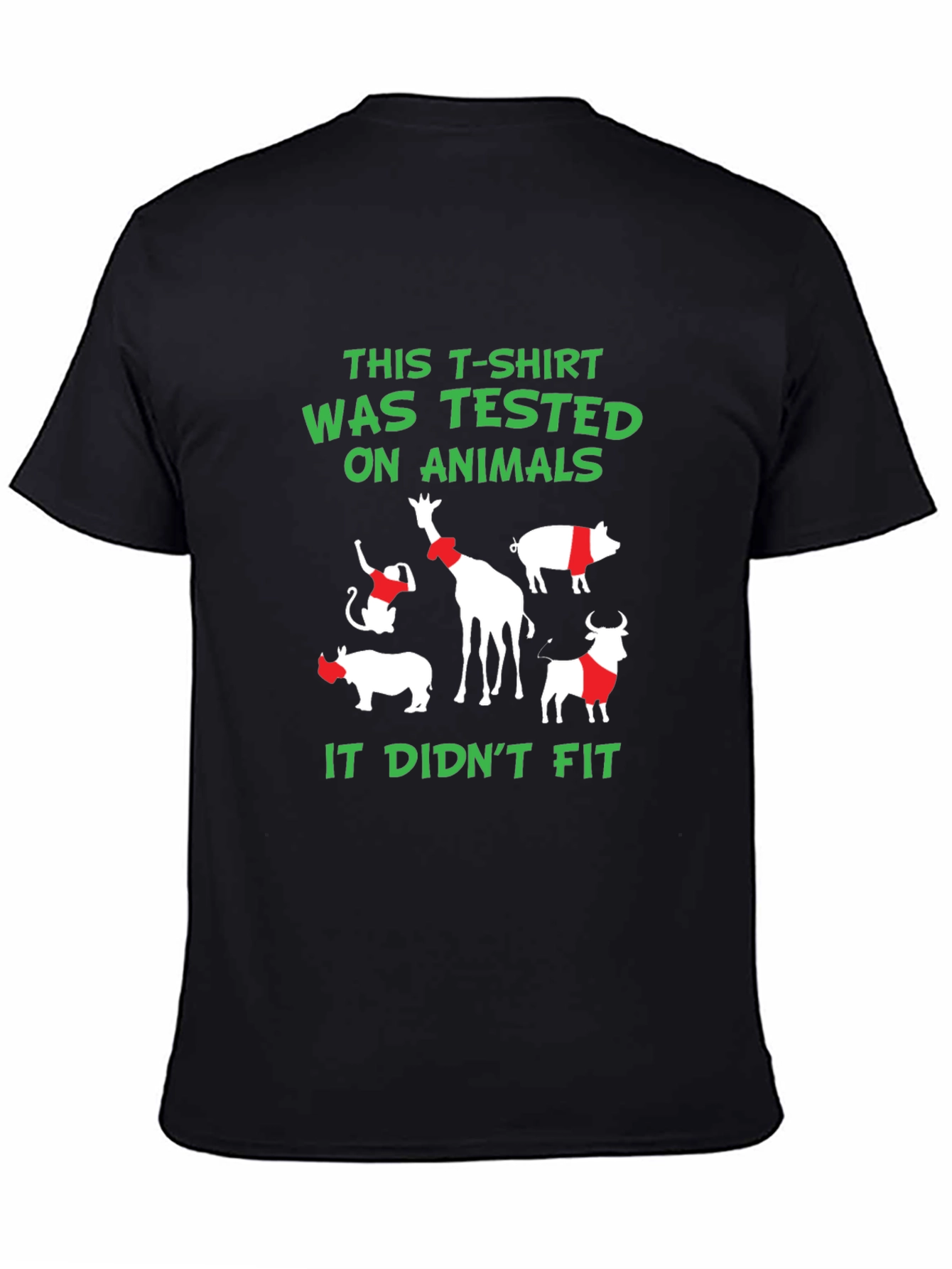 Animal Tested T-Shirt - Funny Vegan Tee