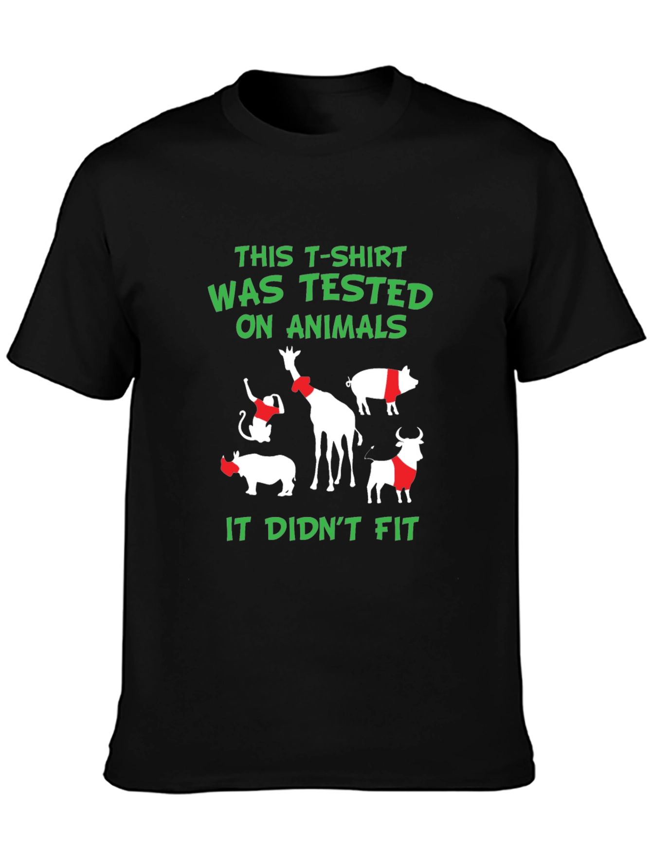 Animal Tested T-Shirt - Funny Vegan Tee