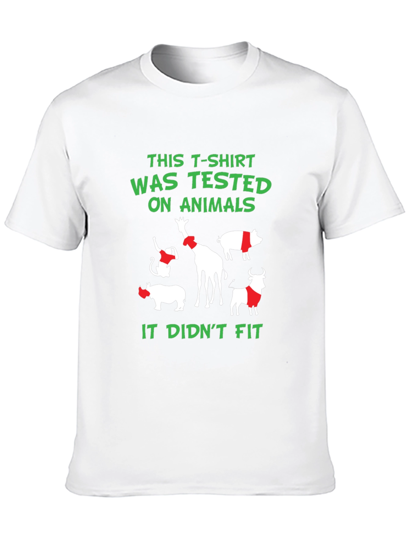 Animal Tested T-Shirt - Funny Vegan Tee