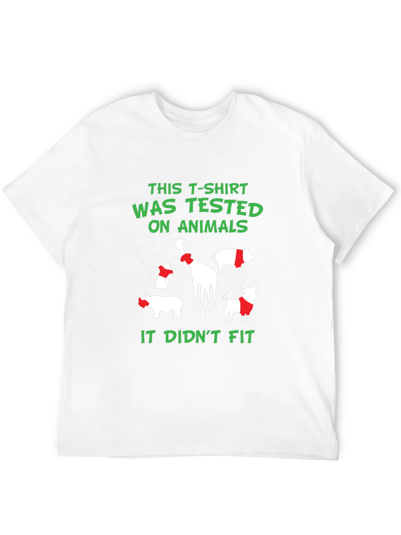 Animal Tested T-Shirt - Funny Vegan Tee