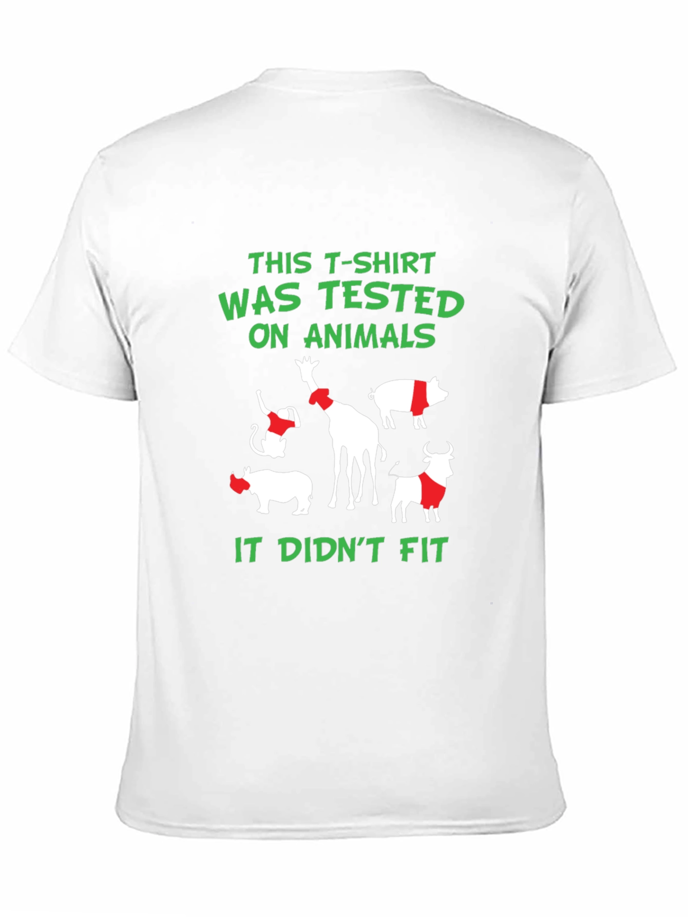 Animal Tested T-Shirt - Funny Vegan Tee