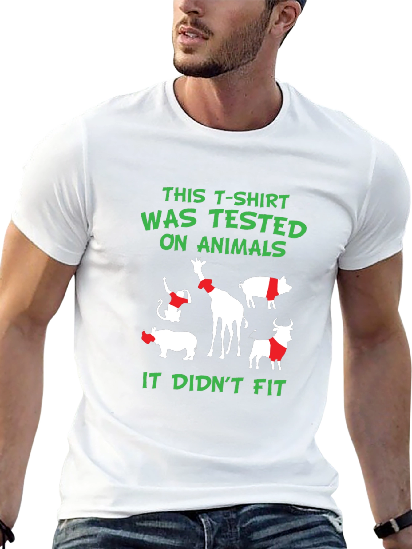 Animal Tested T-Shirt - Funny Vegan Tee