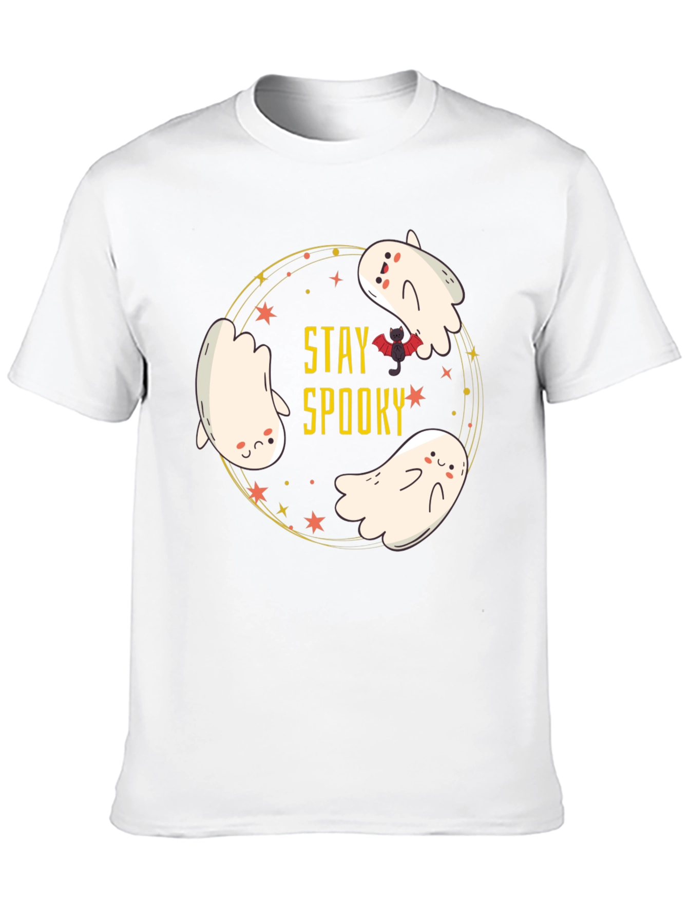 Stay Spooky Ghost Graphic Tee - Halloween T-Shirt
