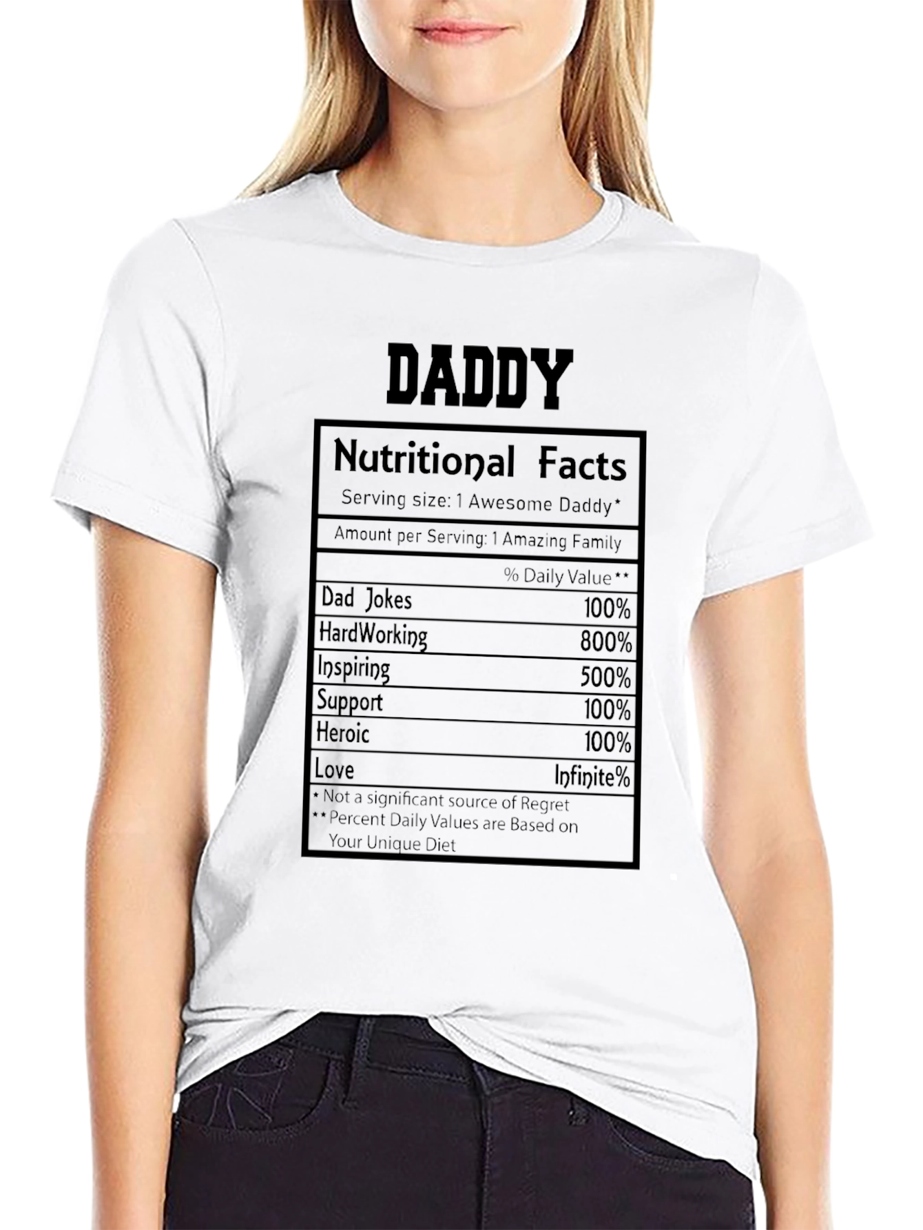 Daddy Nutritional Facts Graphic Tee