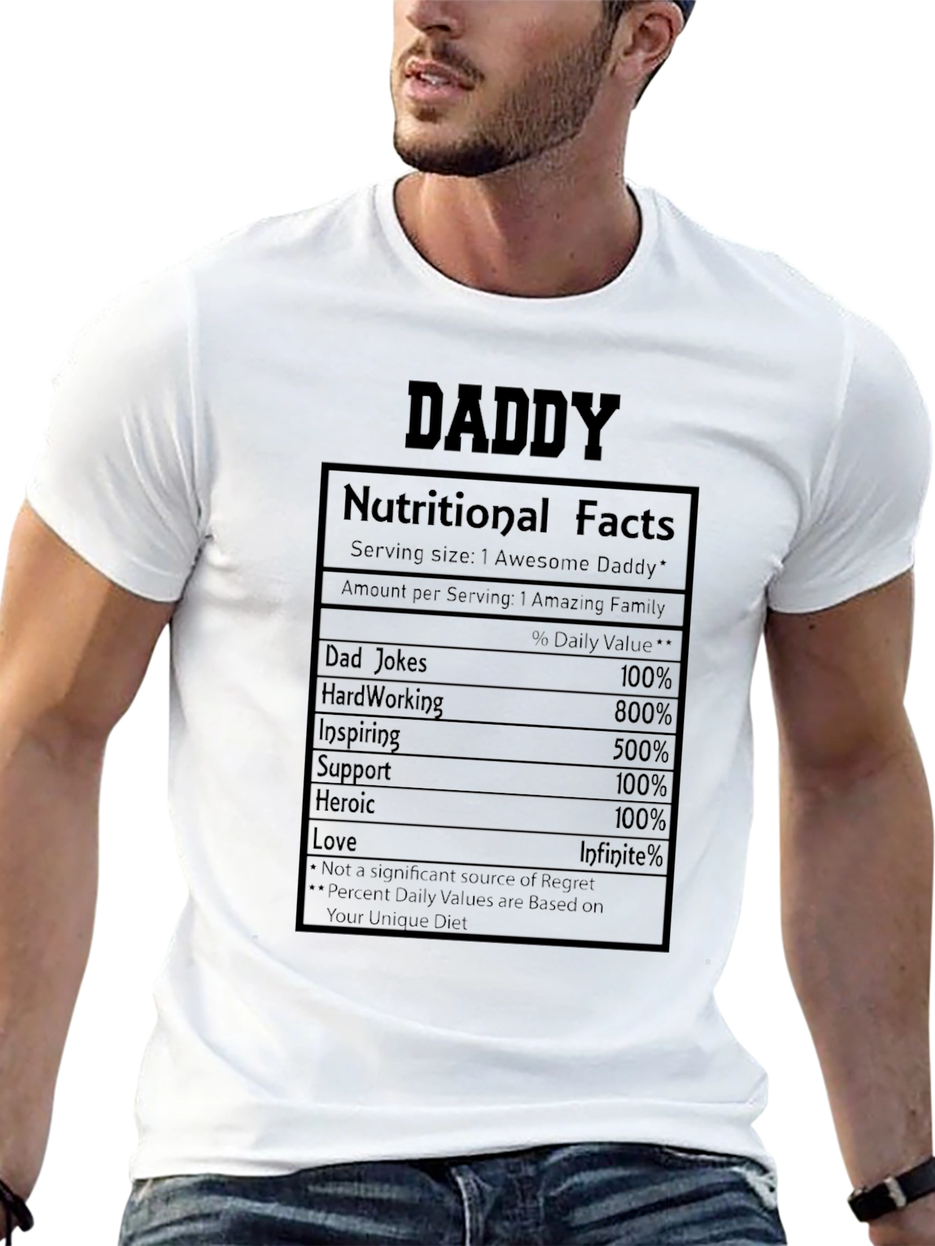 Daddy Nutritional Facts Graphic Tee
