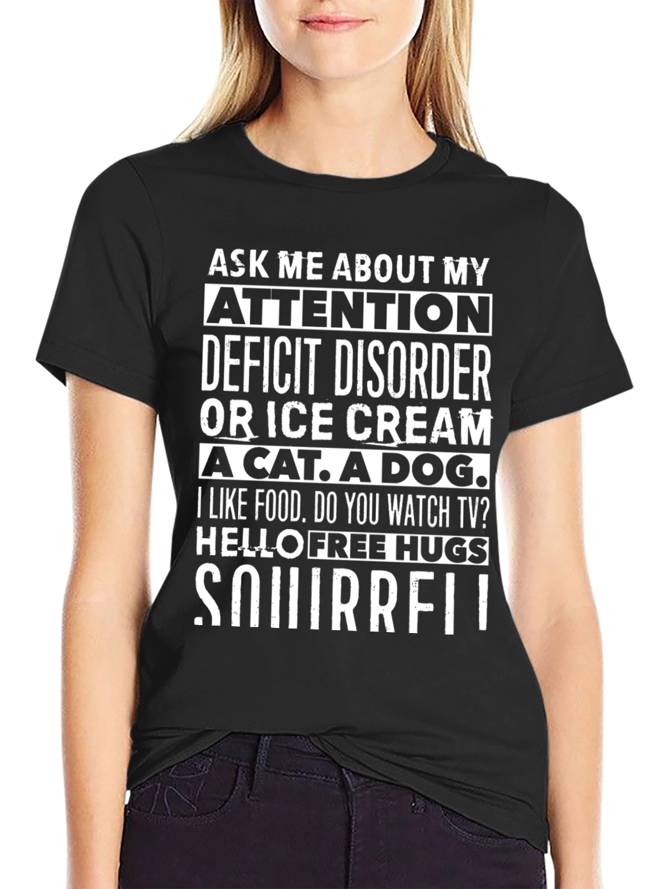 Funny Attention Deficit Disorder Novelty T-Shirt