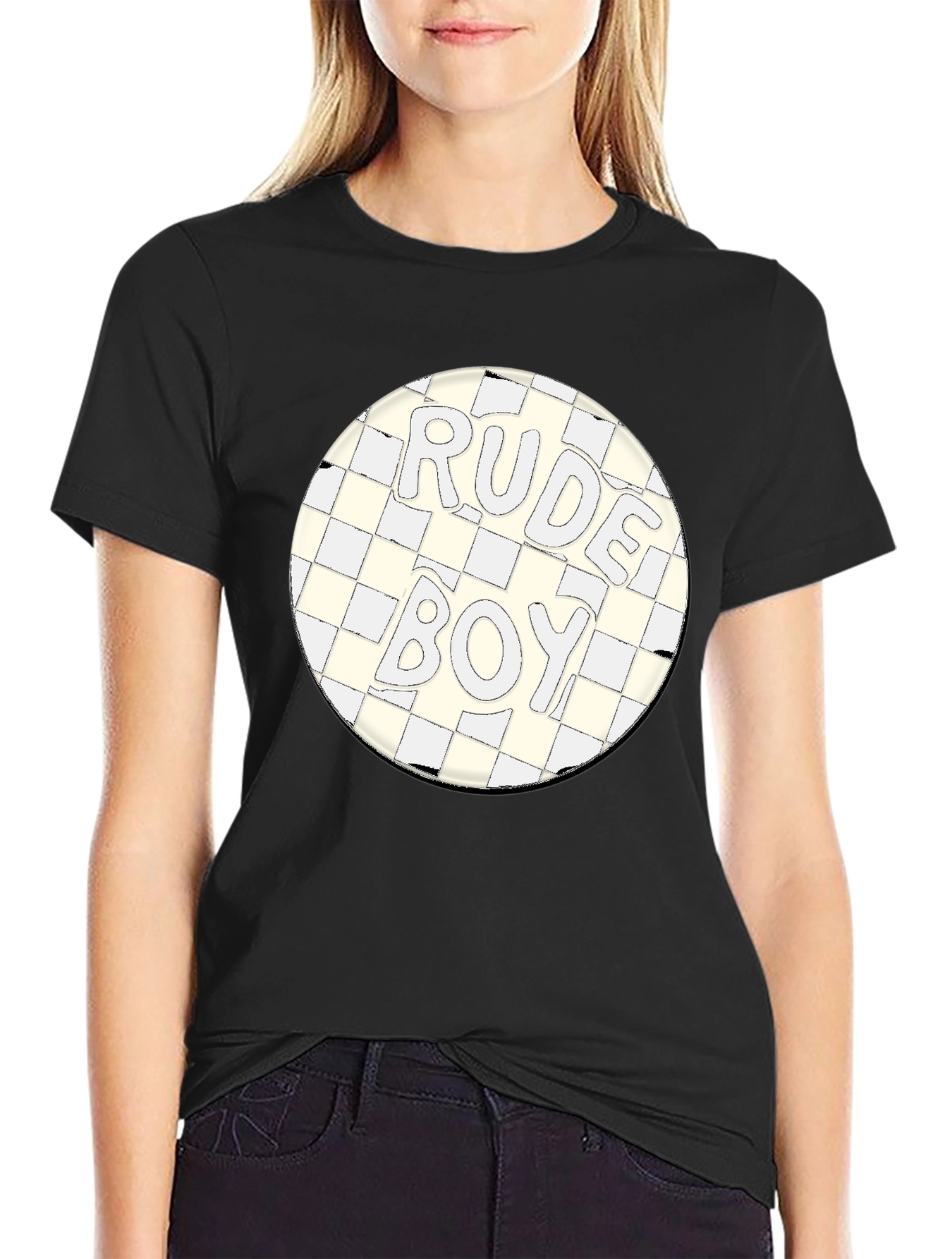 Rude Boy Graphic Black T-Shirt