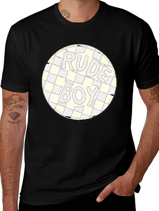 Rude Boy Graphic Black T-Shirt