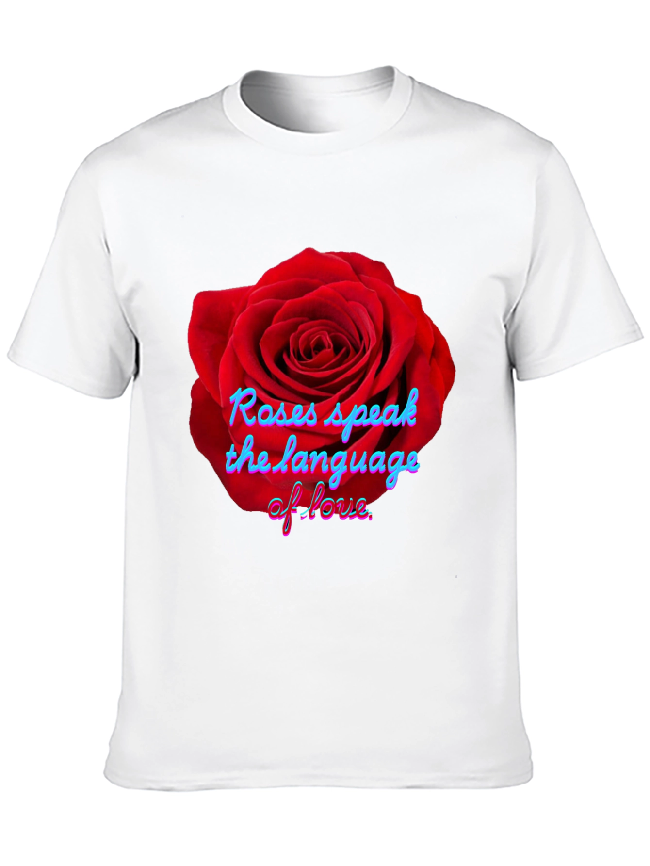 Roses Speak Black T-Shirt