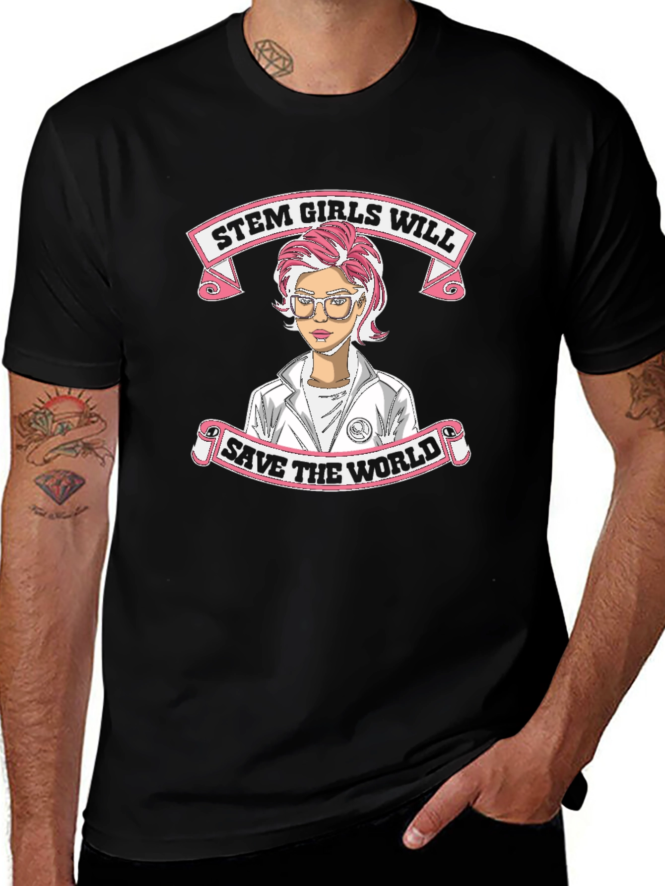 STEM Girls Will Save The World T-Shirt