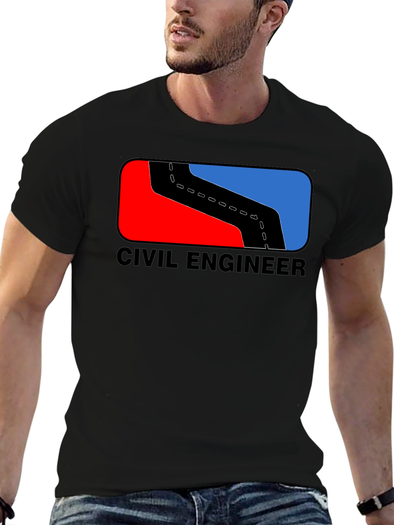 Civil Engineer T-Shirt Road Design