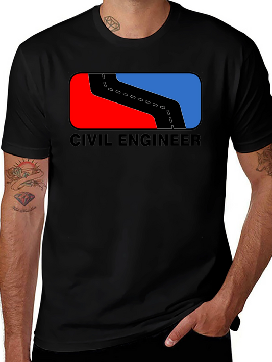Civil Engineer T-Shirt Road Design