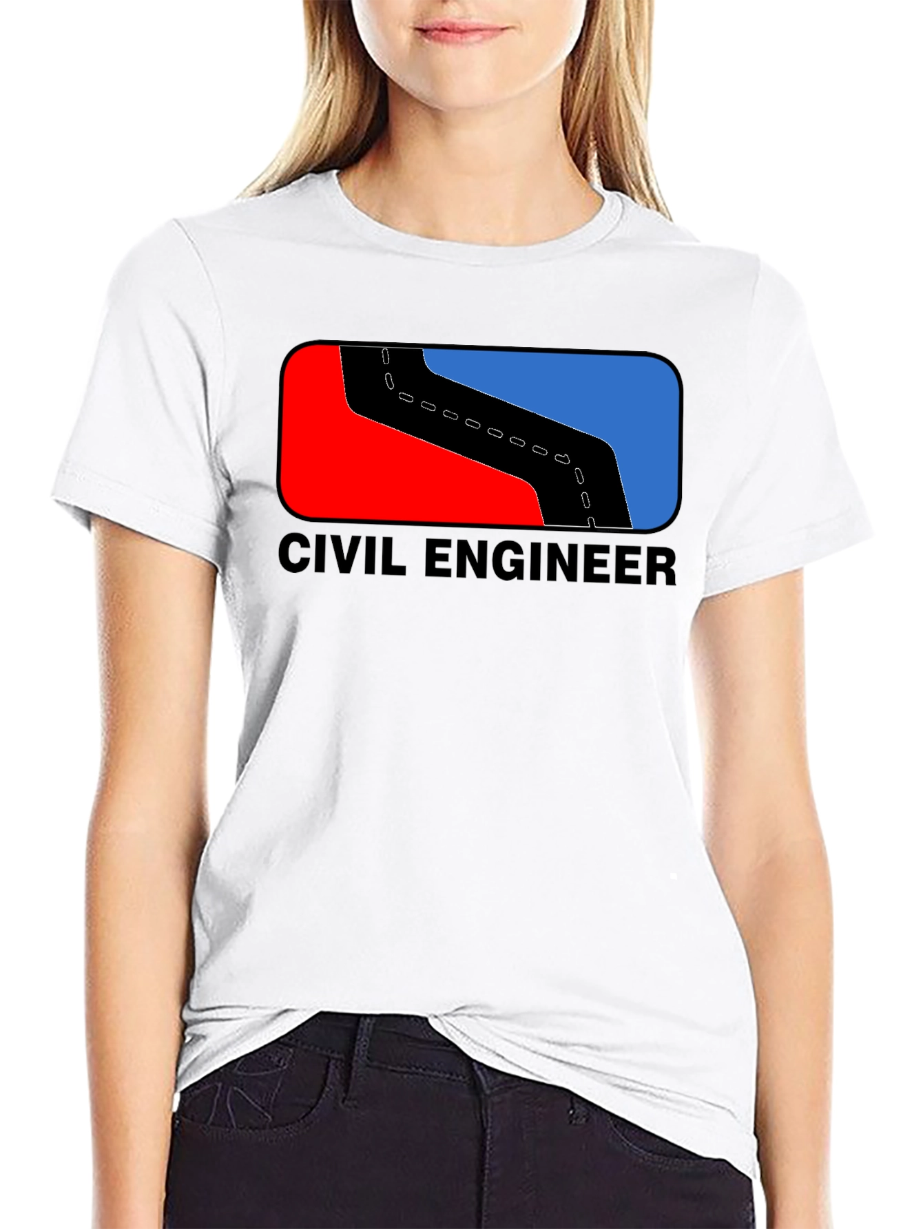 Civil Engineer T-Shirt Road Design