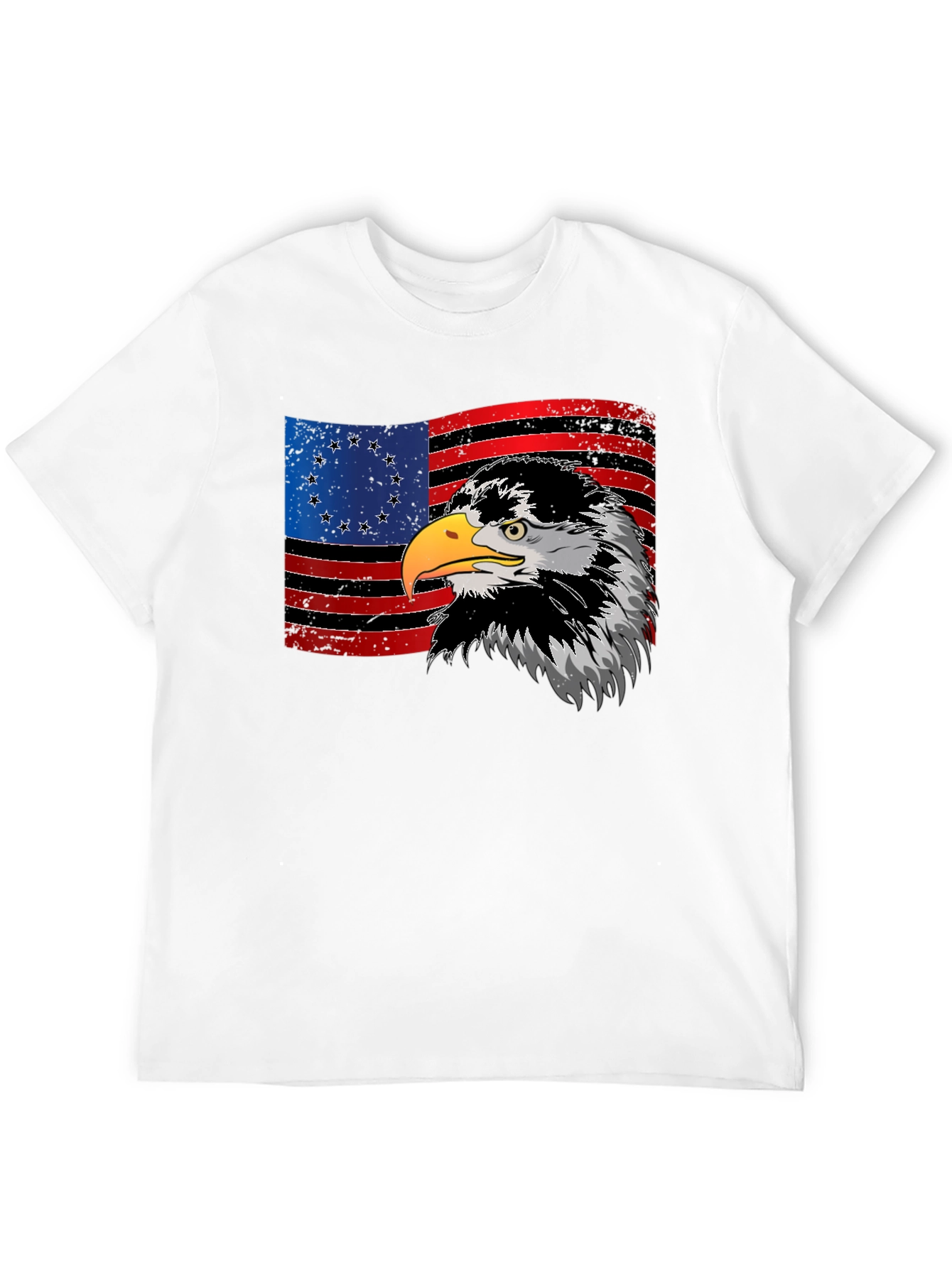 Eagle & Betsy Ross Flag Graphic T-Shirt