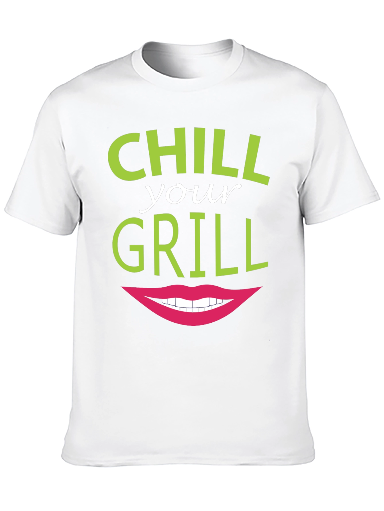 Chill Your Grill Funny Graphic T-Shirt