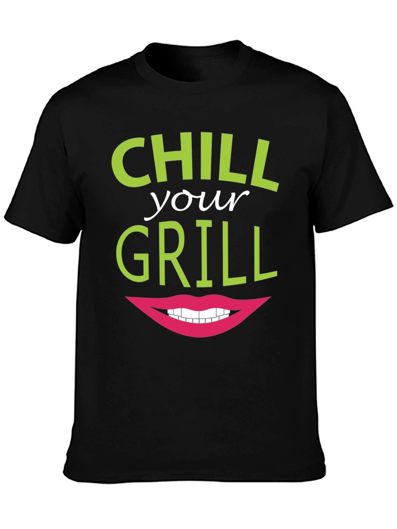 Chill Your Grill Funny Graphic T-Shirt