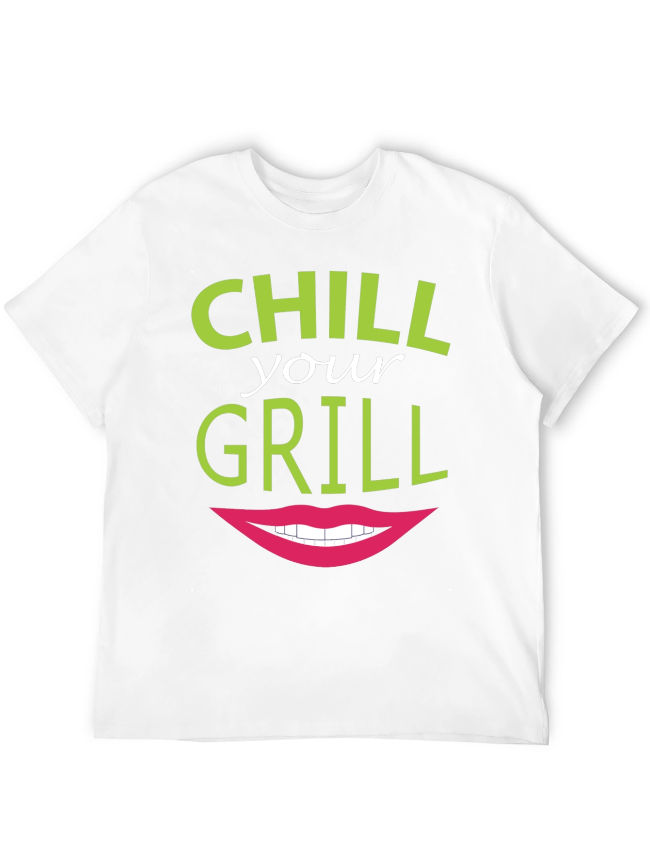 Chill Your Grill Funny Graphic T-Shirt