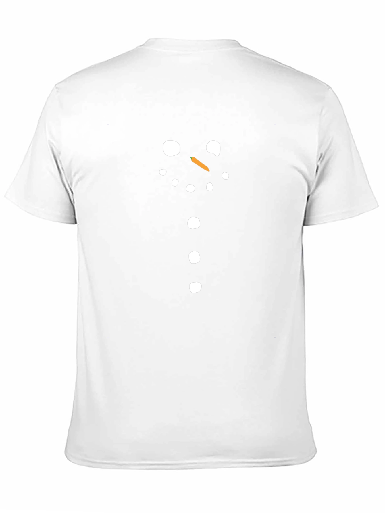 Snowman Face Graphic Tee - Holiday Festive Shirt