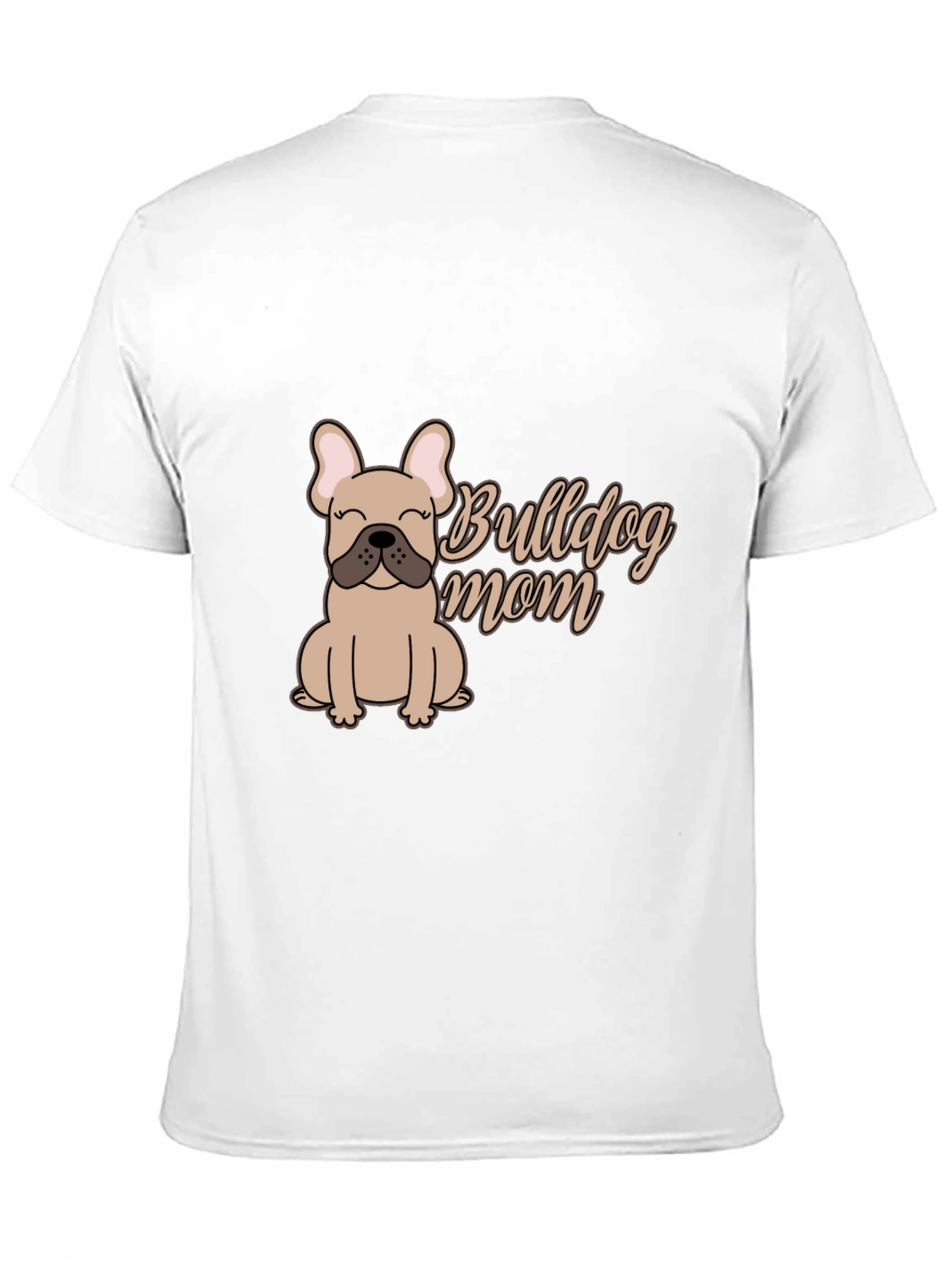 Bulldog Mom Graphic Tee - Soft Cotton Blend
