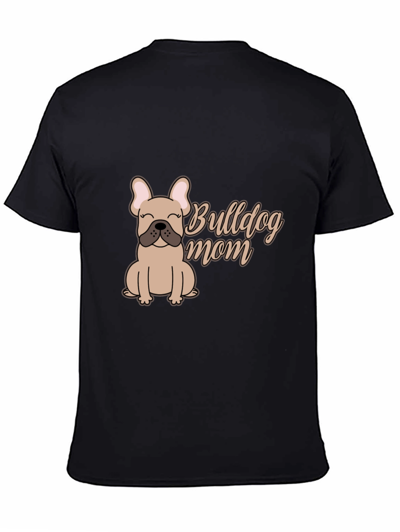 Bulldog Mom Graphic Tee - Soft Cotton Blend