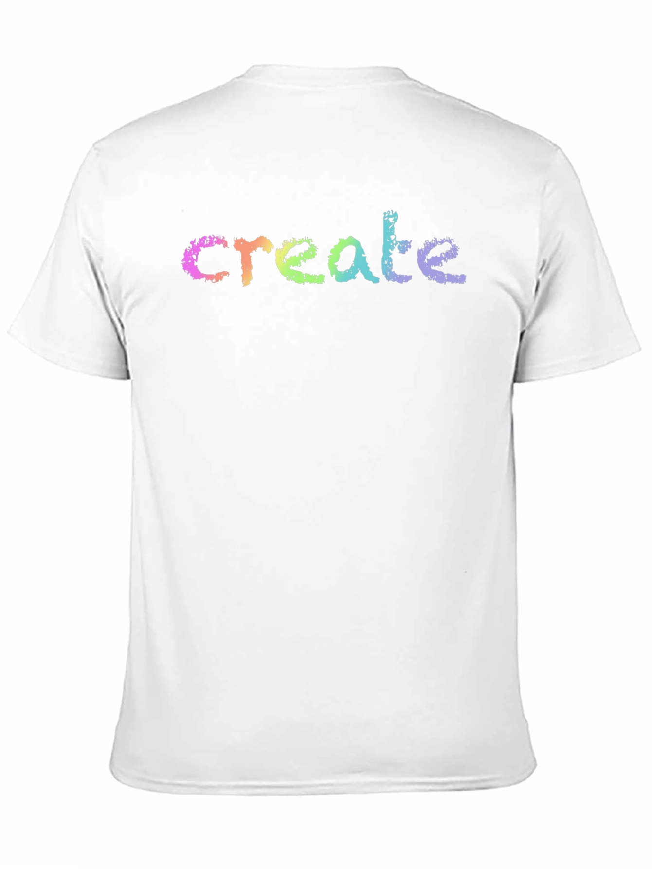 Create Rainbow T-Shirt - Black Cotton Tee