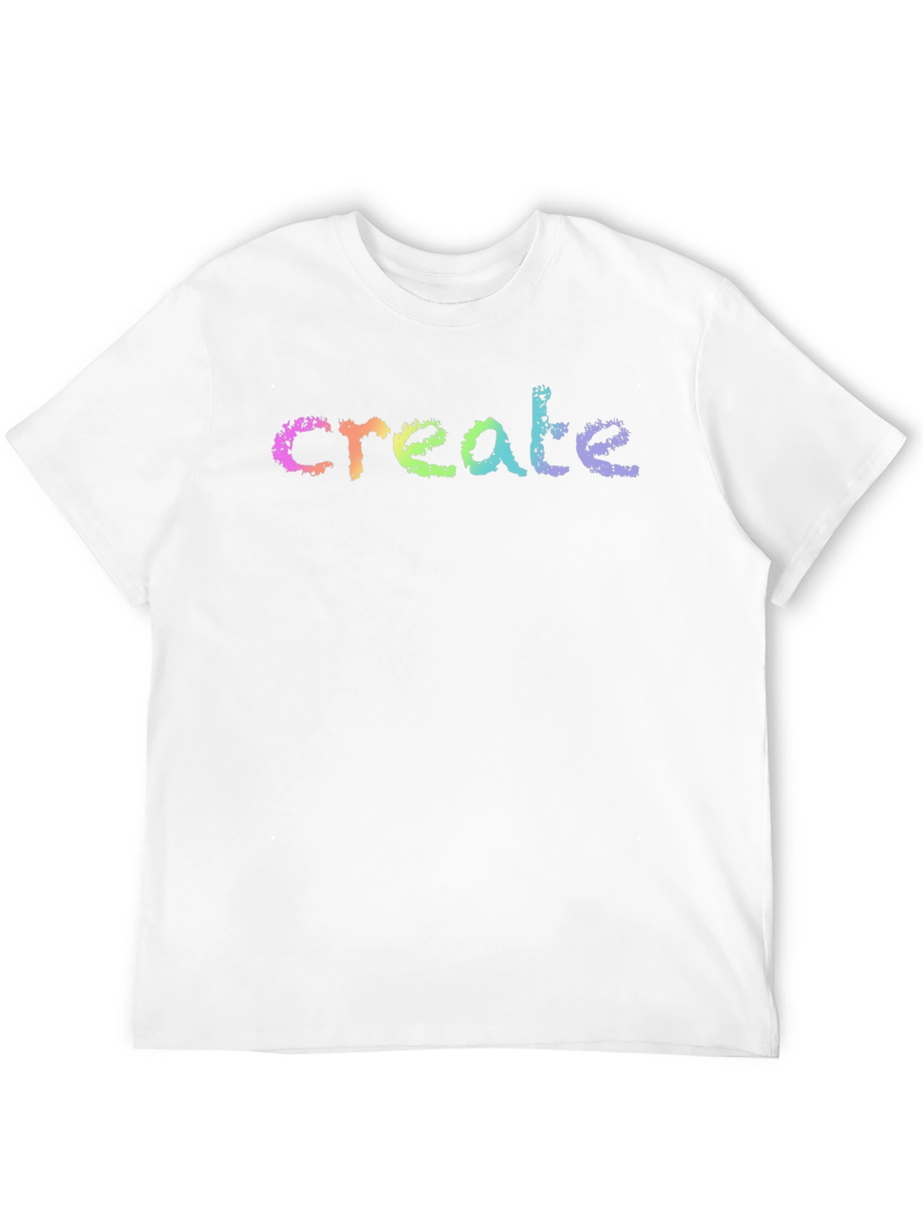 Create Rainbow T-Shirt - Black Cotton Tee