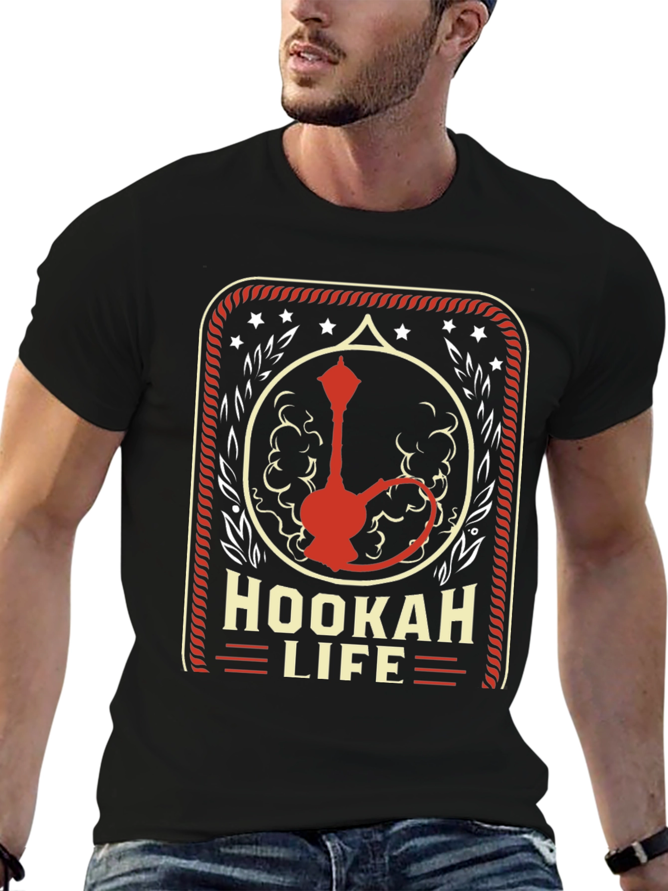 Hookah Life Graphic T-Shirt - Casual Wear