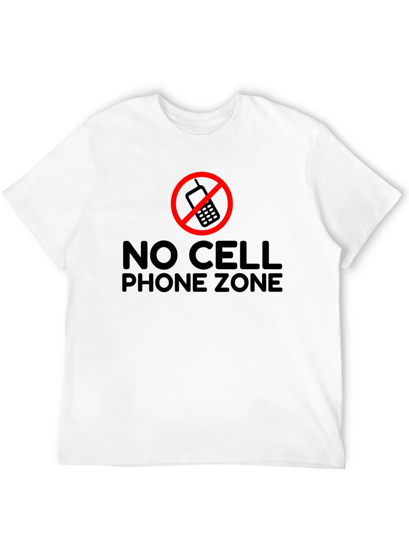 No Cell Phone Zone Graphic T-Shirt