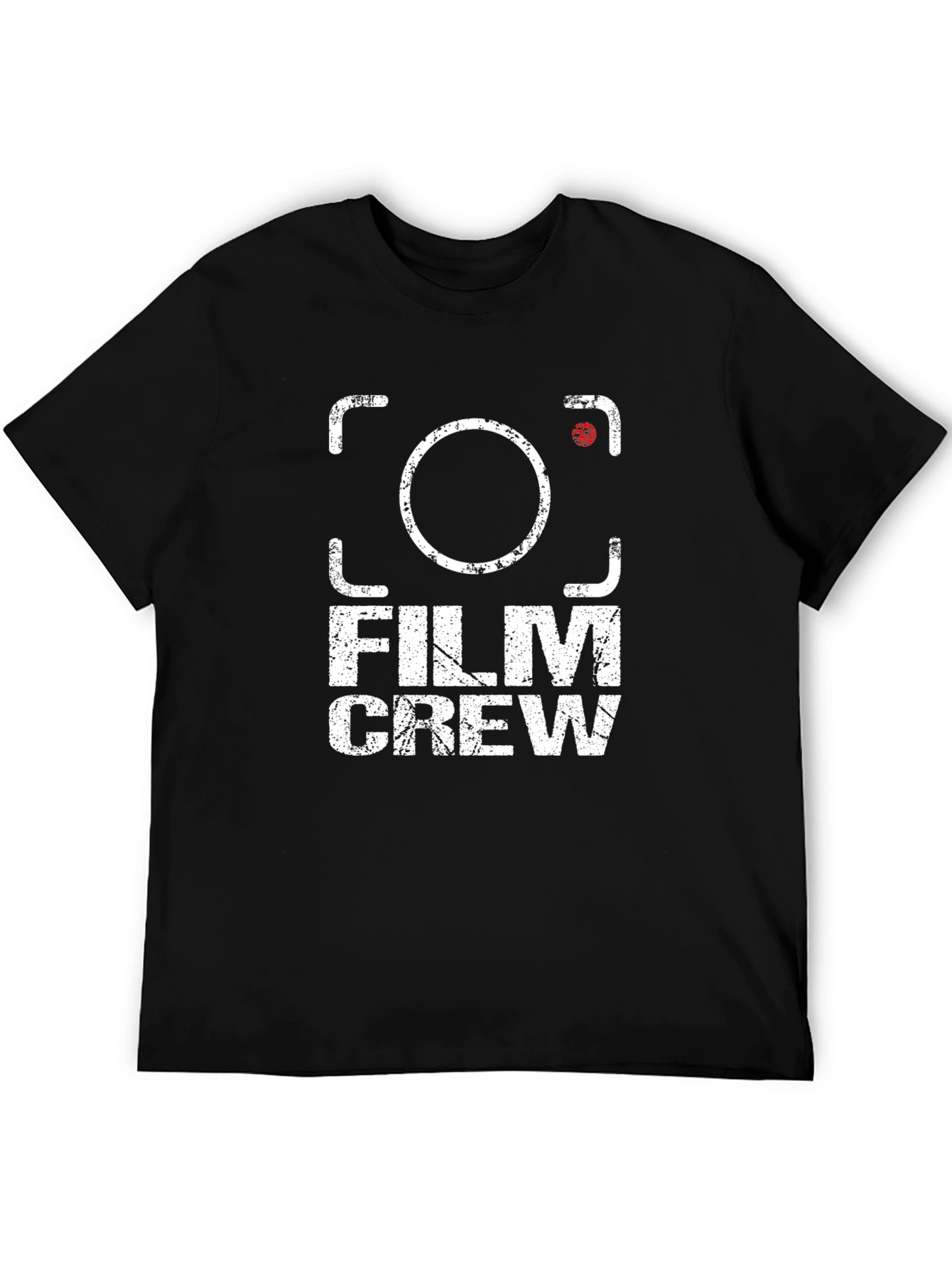 Film Crew Graphic Print Black T-Shirt