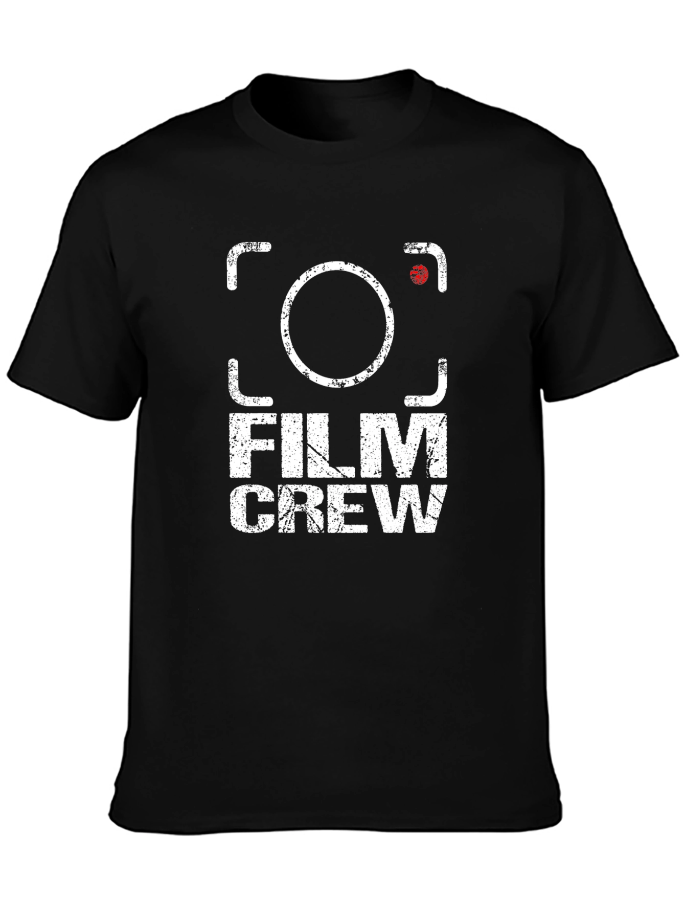 Film Crew Graphic Print Black T-Shirt