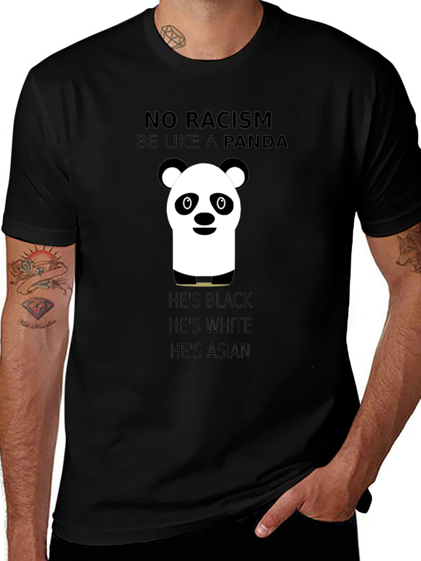 No Racism Be Like A Panda T-Shirt