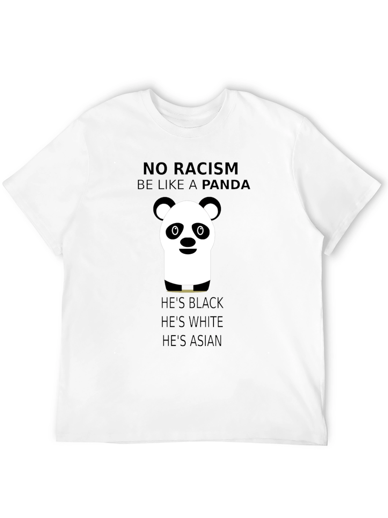 No Racism Be Like A Panda T-Shirt
