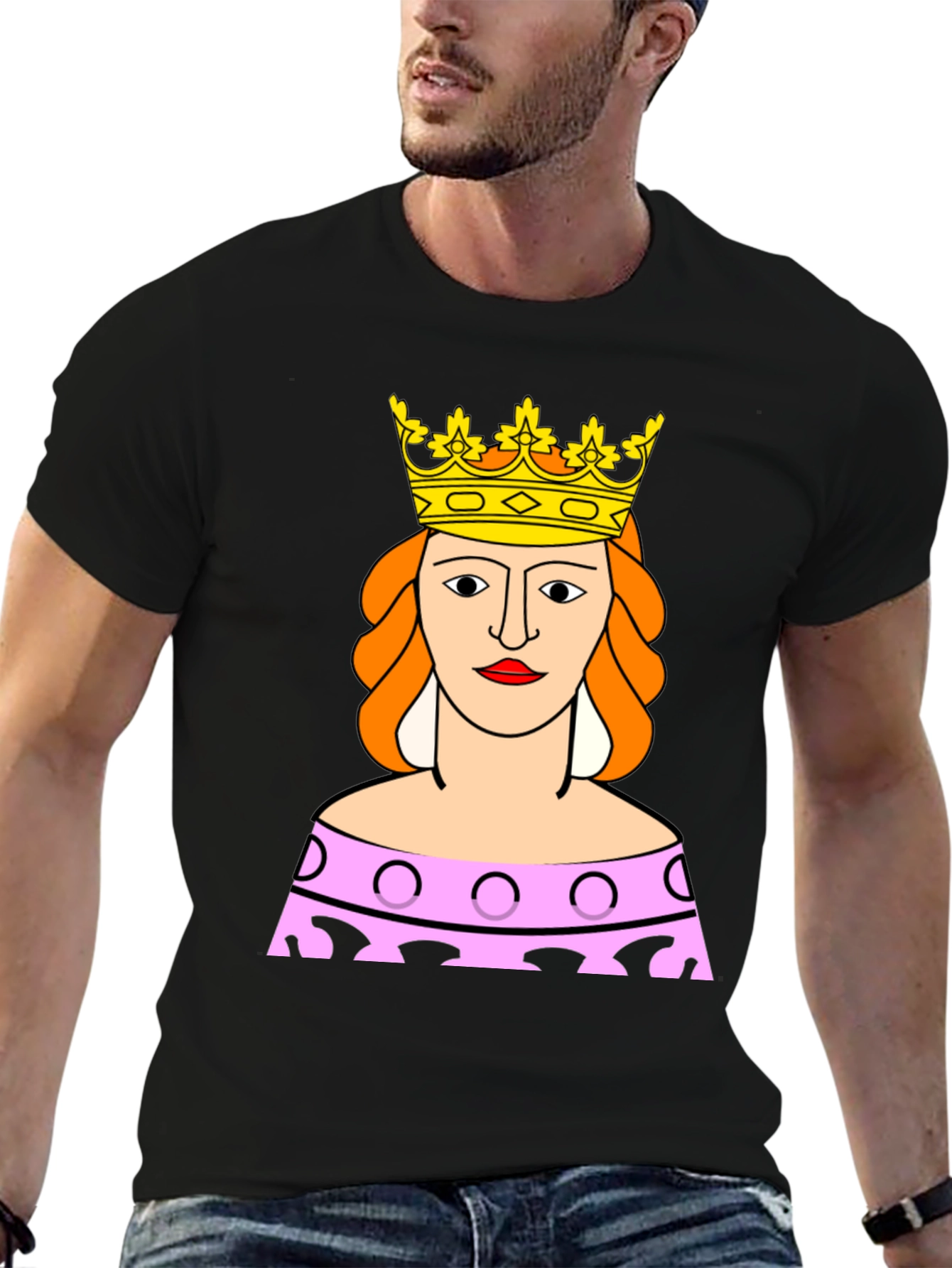 Queen Graphic Tee - Black Casual Shirt