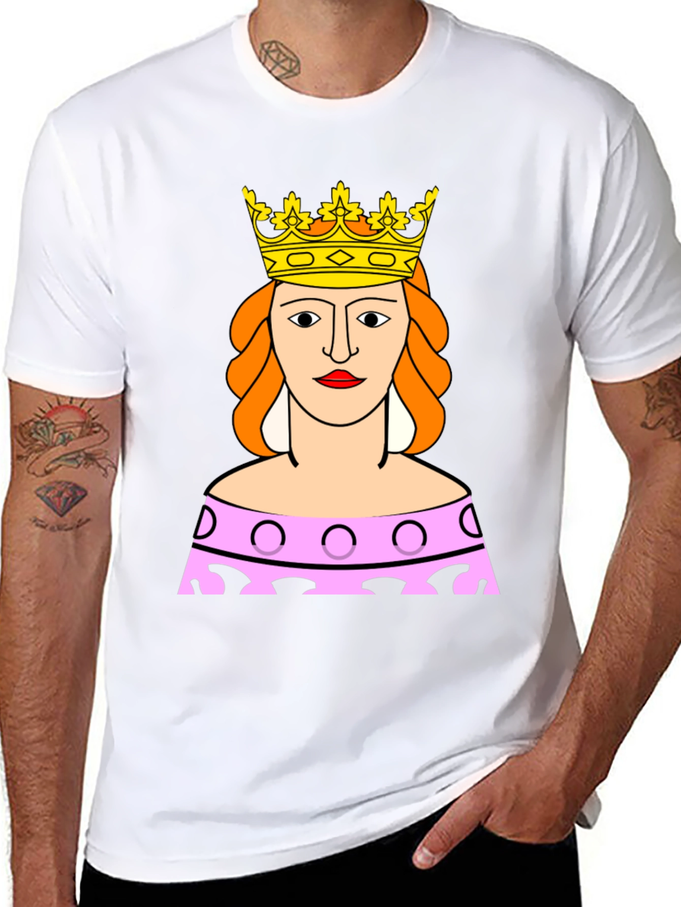 Queen Graphic Tee - Black Casual Shirt