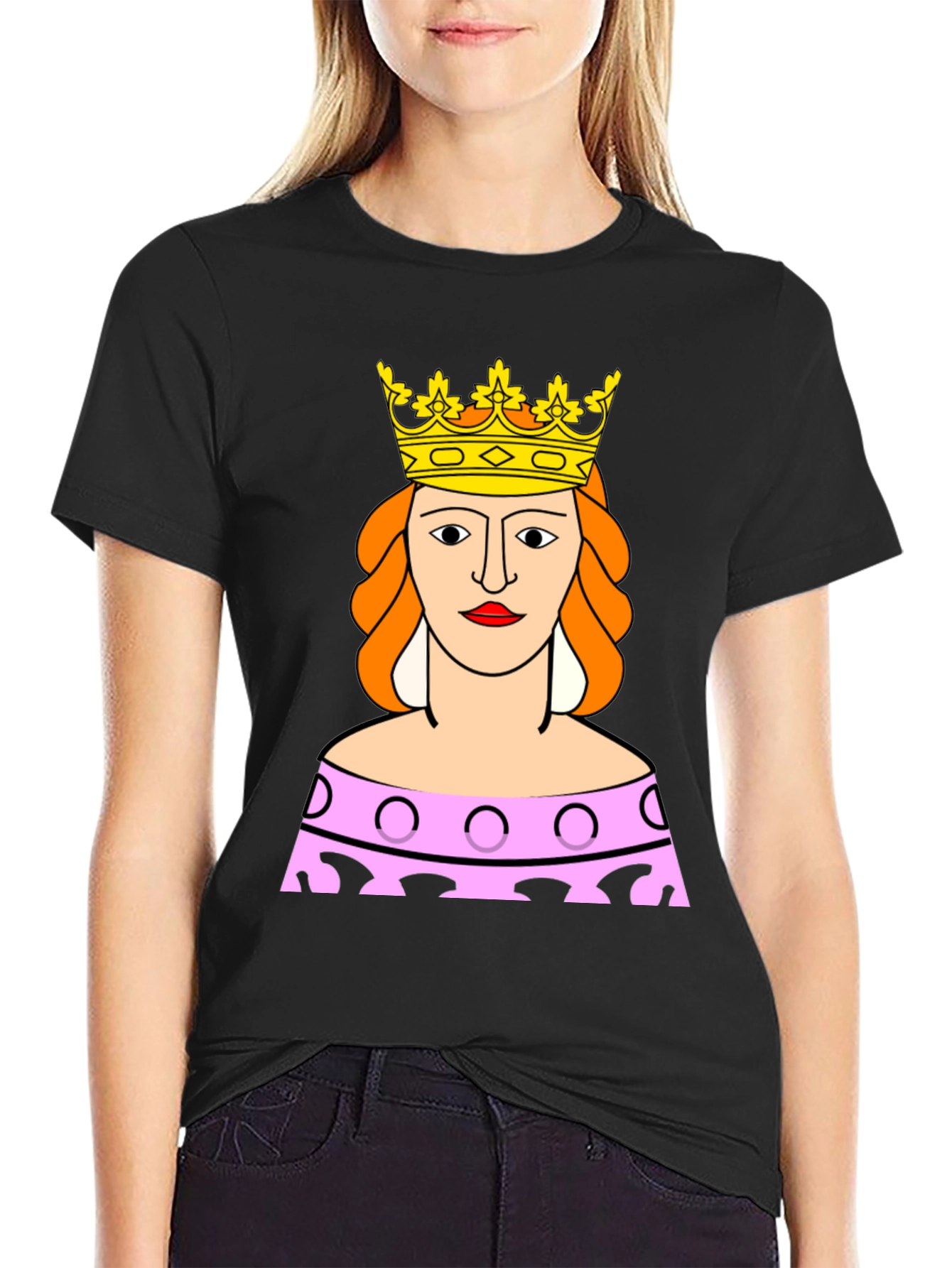 Queen Graphic Tee - Black Casual Shirt
