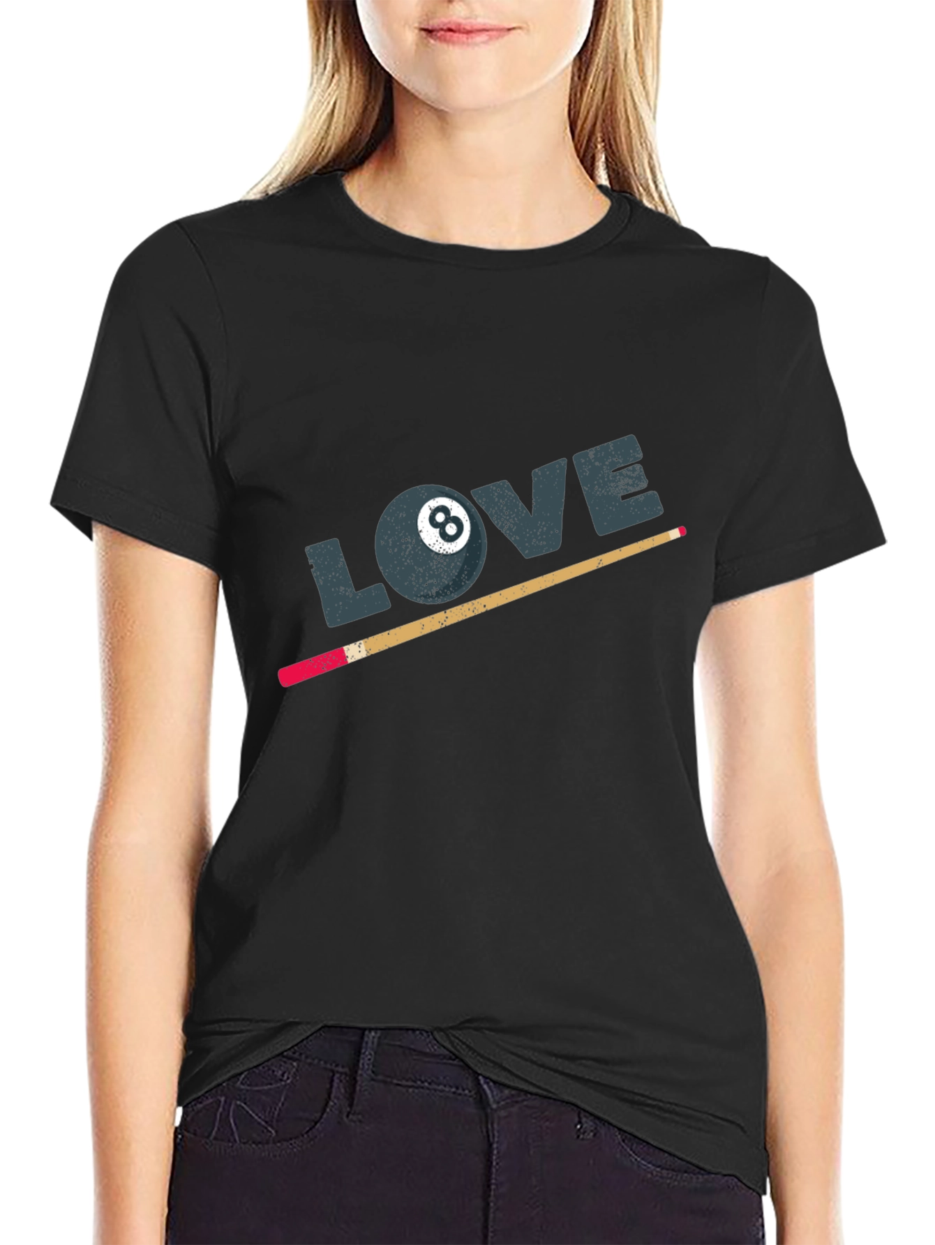 8-Ball LOVE Graphic T-Shirt