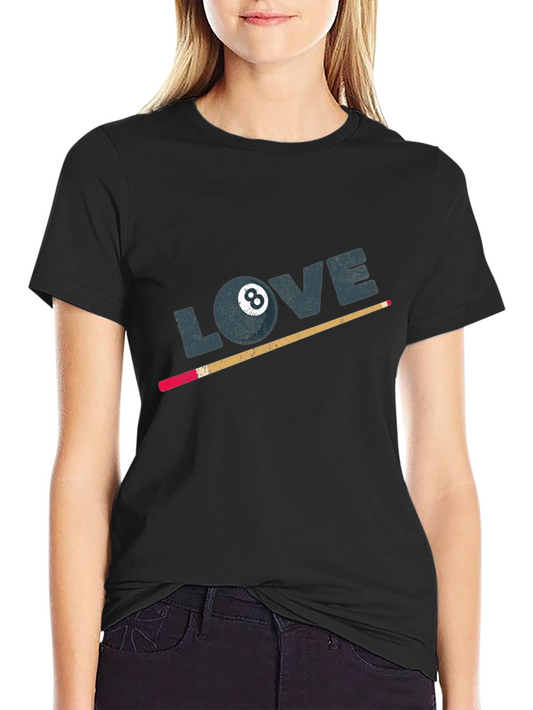 8-Ball LOVE Graphic T-Shirt