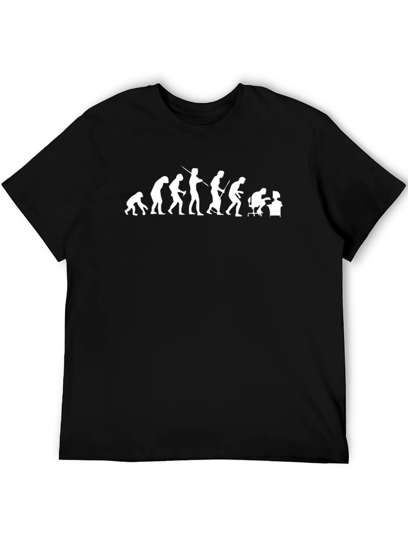 Evolution of the Coder Black T-Shirt