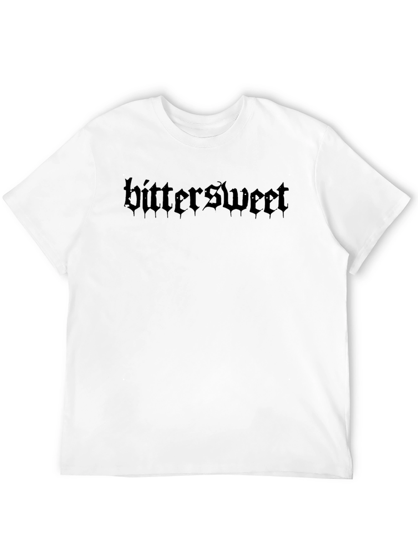 Bittersweet Gothic Text Black T-Shirt