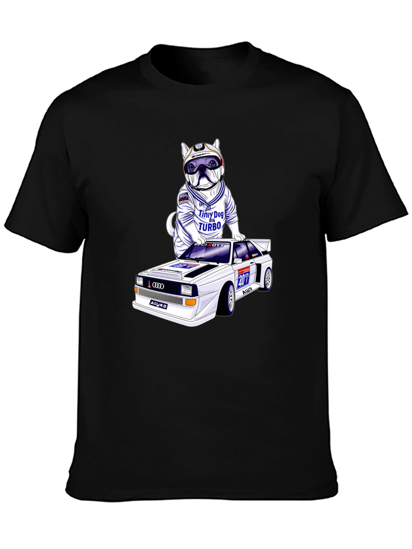 Dog Turbo T-Shirt: Race Car Design