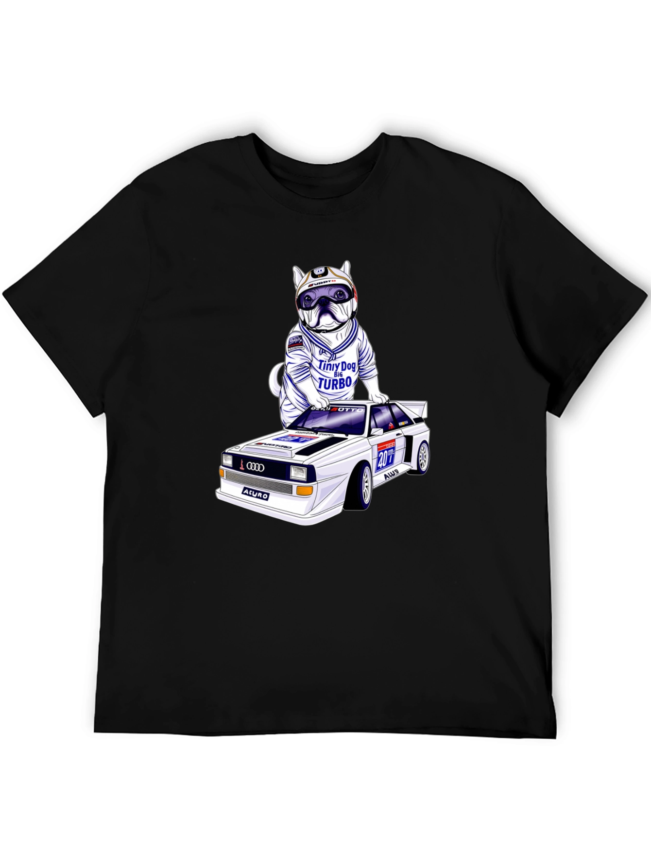 Dog Turbo T-Shirt: Race Car Design