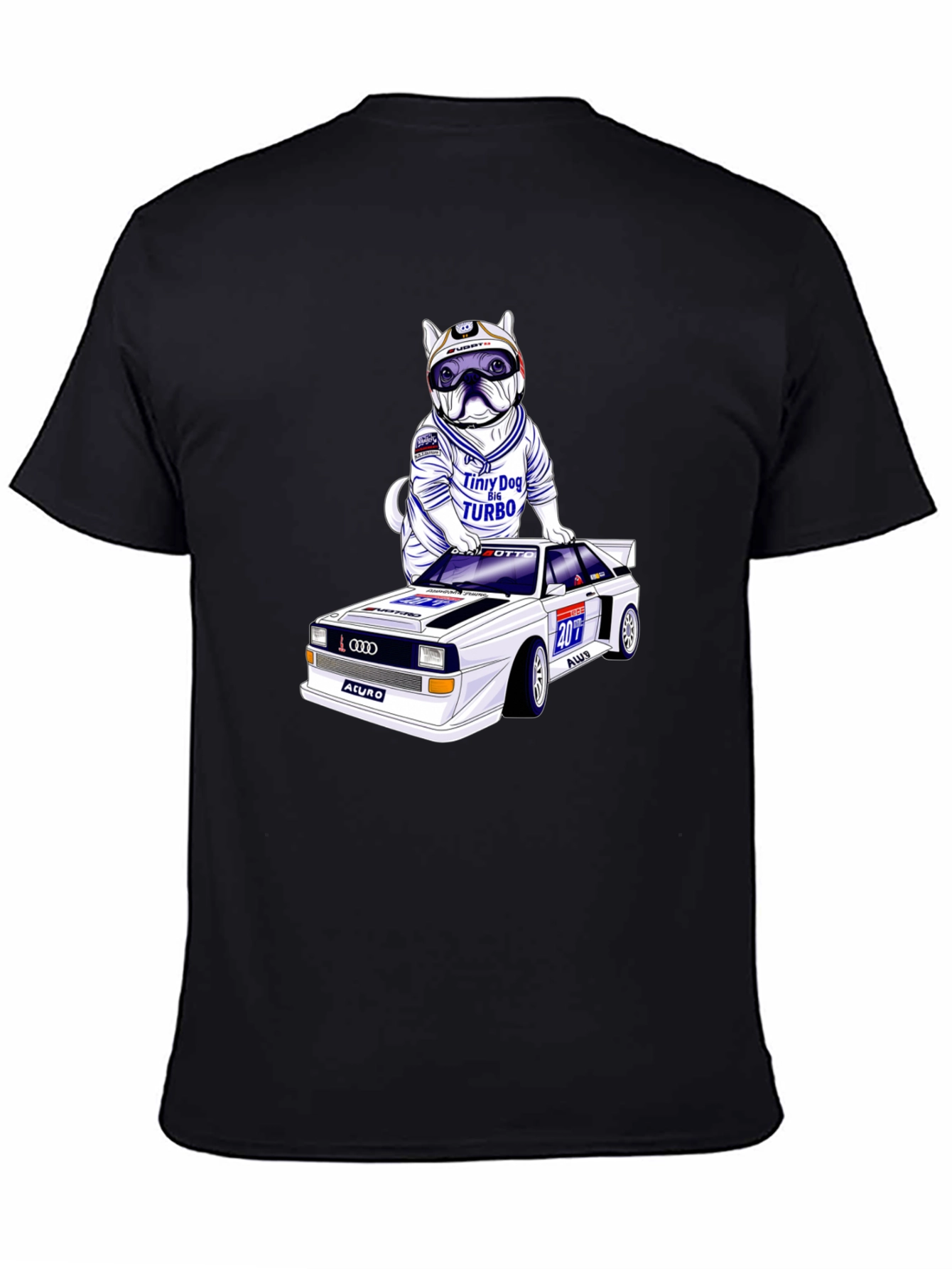 Dog Turbo T-Shirt: Race Car Design