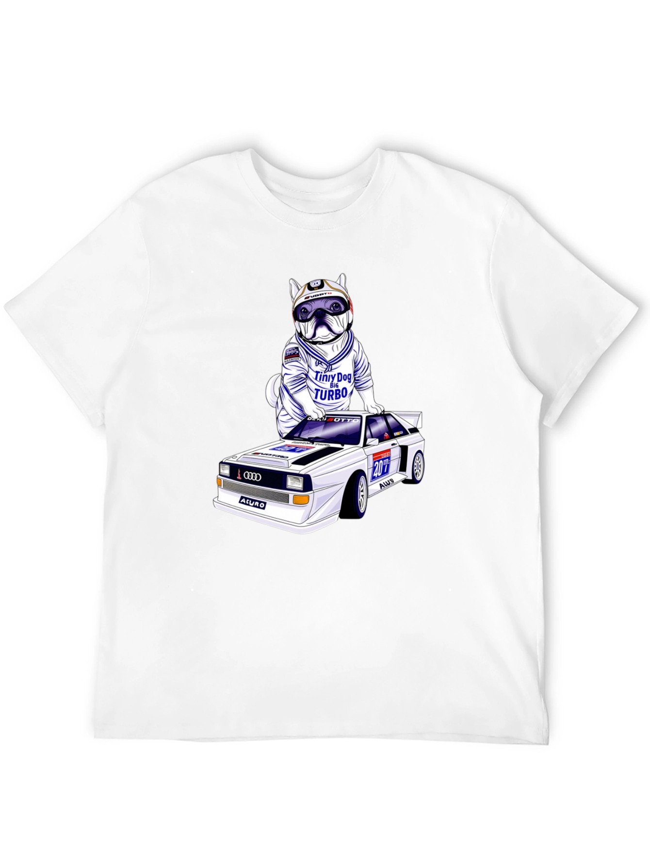 Dog Turbo T-Shirt: Race Car Design