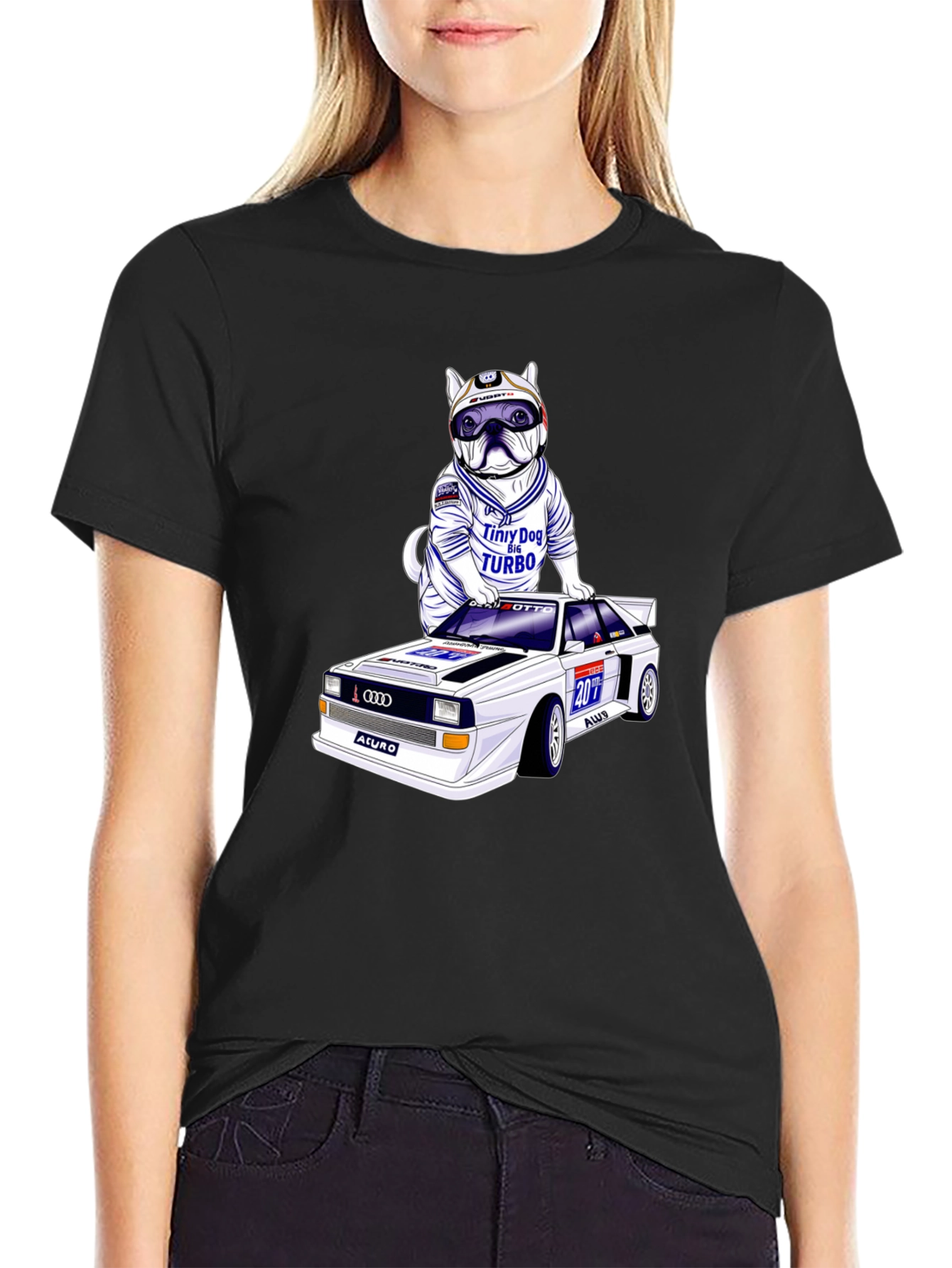 Dog Turbo T-Shirt: Race Car Design