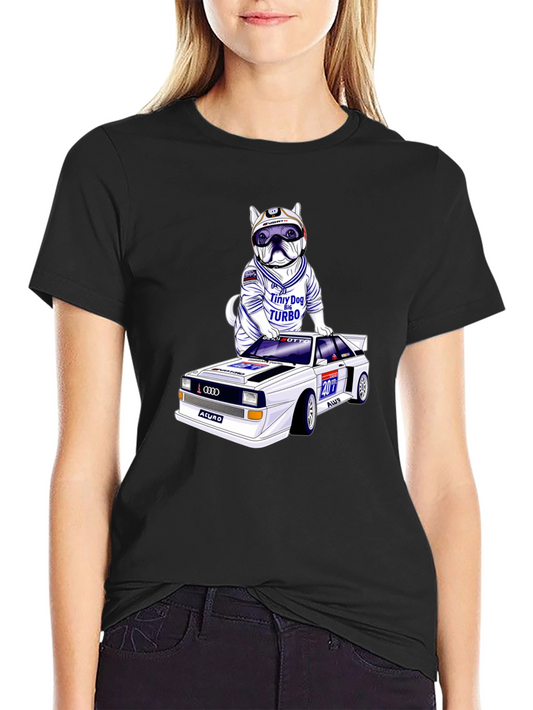 Dog Turbo T-Shirt: Race Car Design