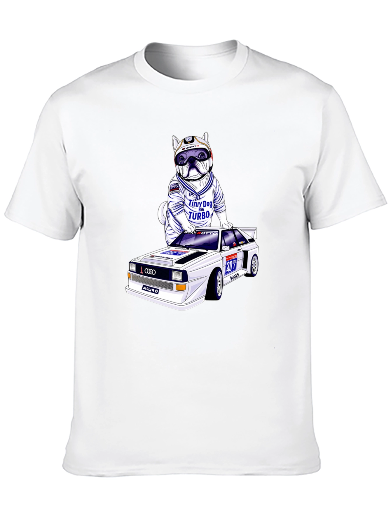 Dog Turbo T-Shirt: Race Car Design